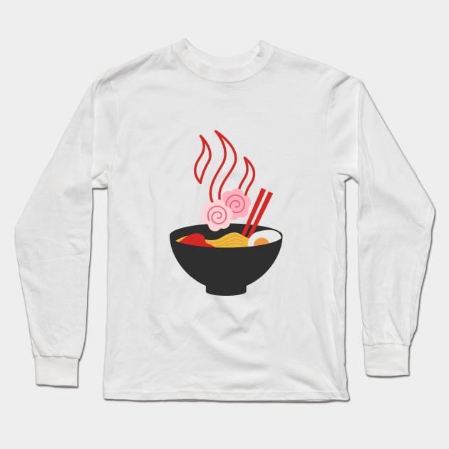 Hot ramen bowel Long Sleeve T-Shirt by SYAO